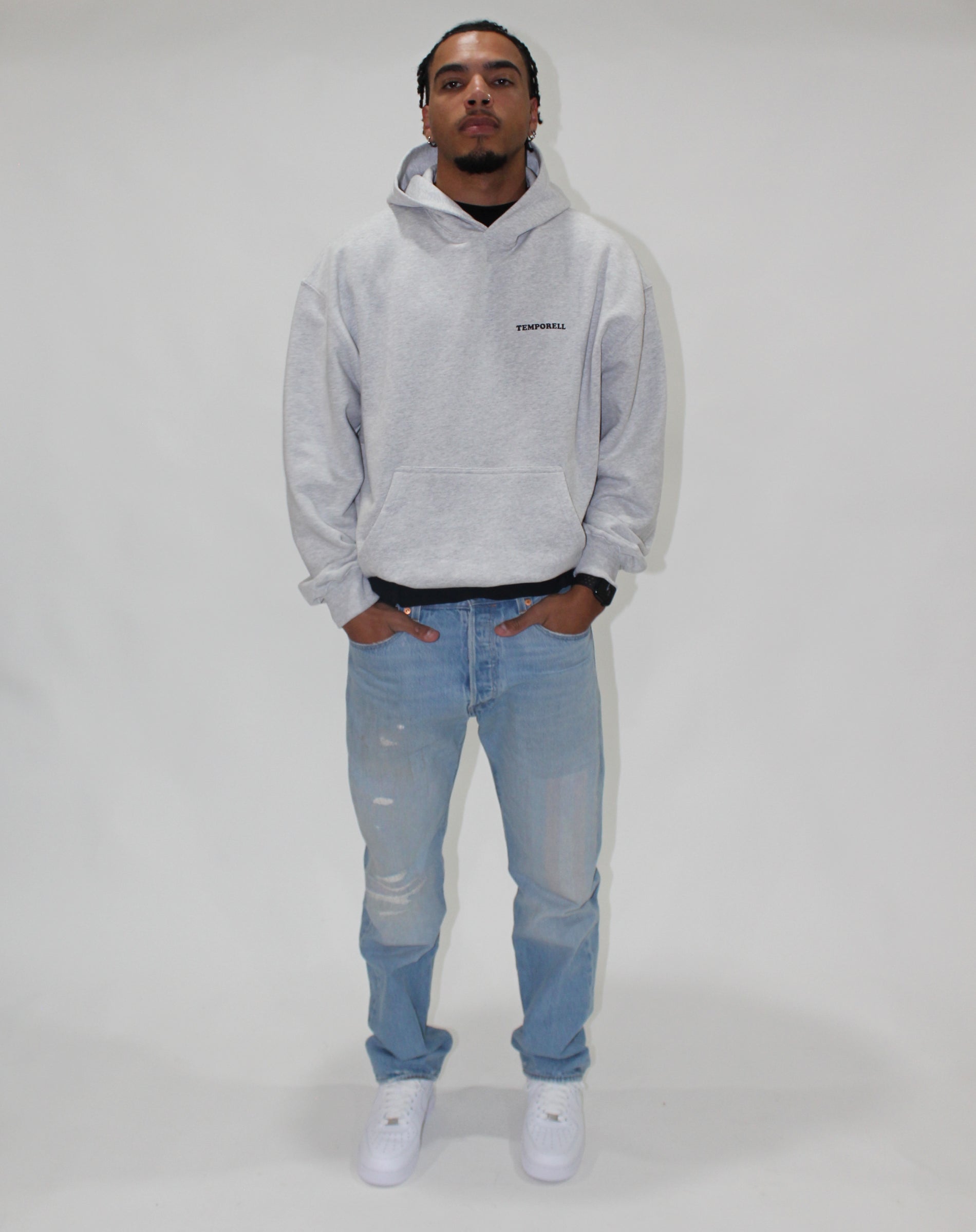 HOODIE INITIAL - GRIS