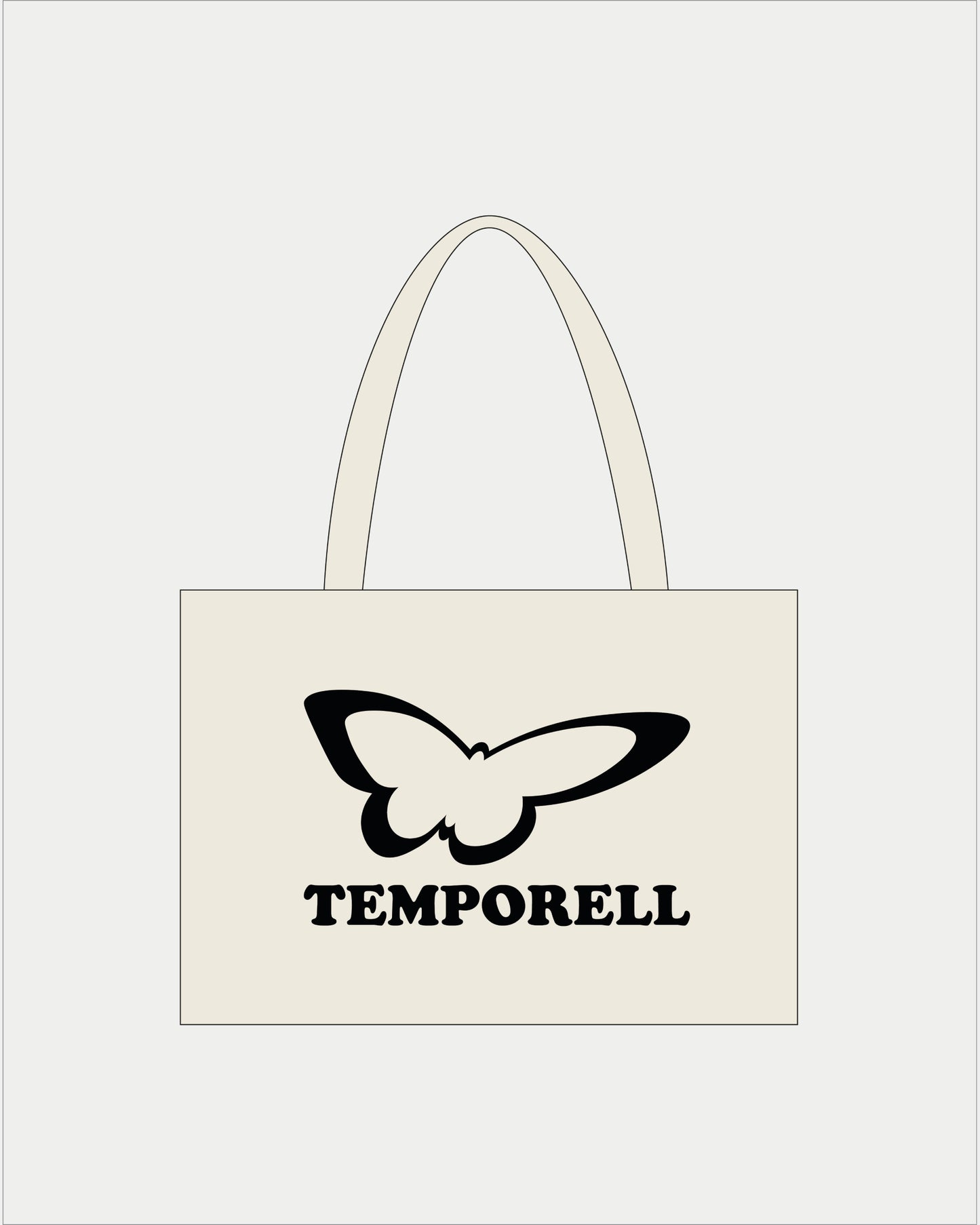 SHOPPING BAG INITIAL - BEIGE